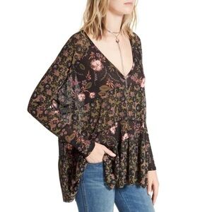 Free People Isabella Swing Floral Tunic